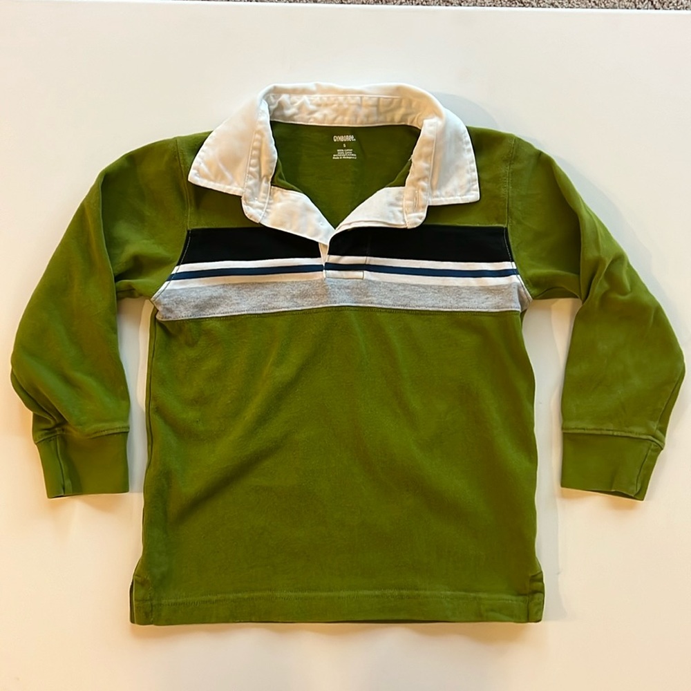 Gymboree green rugby shirt
